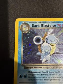 Pokemon Dark Blastoise Team Rocket Holo Rare 3/82 70 HP English 2000 WOTC - Image 4