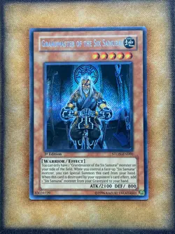 Yugioh Grandmaster of the Six Samurai STON-EN000 Secret Rare 1st Ed NM - Image 1