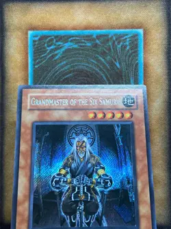 Yugioh Grandmaster of the Six Samurai STON-EN000 Secret Rare 1st Ed NM - Image 2