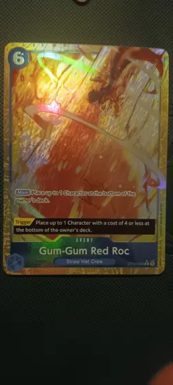 One Piece English Premium Booster The Best Alternate Art #056 Gum-Gum Red Roc - Image 1