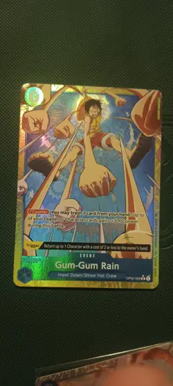 One Piece CCG Gum-Gum Rain (Alternate Art) OP02-068 -The Best- Vol. 2 Foil - Image 1