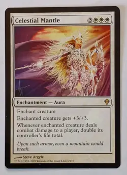 MTG - Celestial Mantle - Zendikar 6/249 - Regular Rare - Lifegain - Image 1