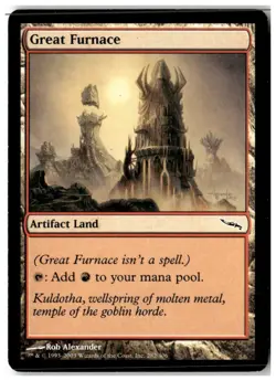 MTG Great Furnace - Mirrodin Moderately Played English - Image 1