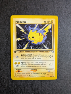 Pikachu 70/111 Neo Genesis 1st Edition Regular Pokemon Card NM - Image 1