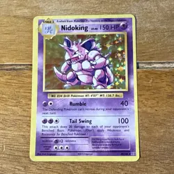 Pokemon Nidoking TCG XY Evolutions Holo Card 45/108 - Image 1