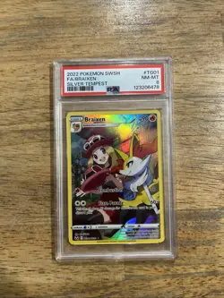 GRADED PSA 8 2022 Pokemon SWSH FA/BRAIXEN Silver Tempest #TG01 - Image 1