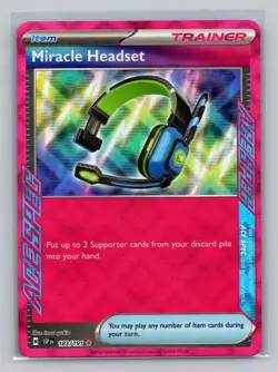 Miracle Headset 183/191 ACE SPEC Rare Surging Sparks Pokemon NM - Image 1