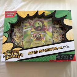 Pokemon TCG Ascended Heroes Mega Meganium EX Box IN HAND - Image 1
