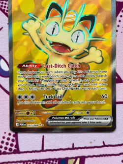 Pokemon TCG - Meowth ex 107/088 - Perfect Order - Full Art - NM - Image 3