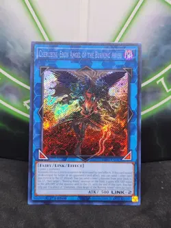 Yugioh Cherubini, Ebon Angel of the Burning Abyss RA01-EN042 Secret Rare NM - Image 1