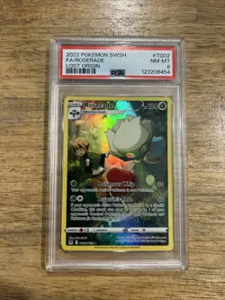 GRADED PSA 8 2022 Pokemon SWSH FA/ROSERADE Lost Origin #TG02 - Image 1