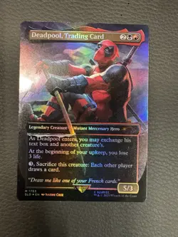 Deadpool, Trading Card (1753) (Rainbow Foil) Secret Lair Drop Foil - Image 1