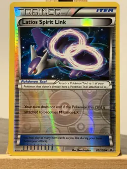 Pokemon Card Latios Spirit Link - Roaring Skies Reverse Holo Uncommon 85/108 - Image 1