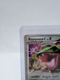 Rayquaza C LV.X DP47 Diamond & Pearl Black Star Promo Holo Pokemon Card DMG - Image 2