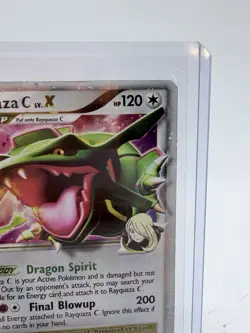 Rayquaza C LV.X DP47 Diamond & Pearl Black Star Promo Holo Pokemon Card DMG - Image 3