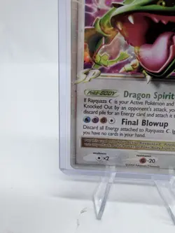 Rayquaza C LV.X DP47 Diamond & Pearl Black Star Promo Holo Pokemon Card DMG - Image 5