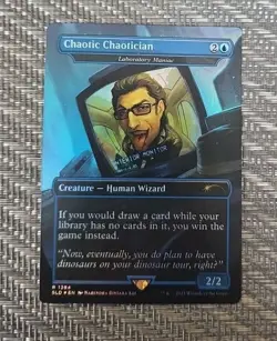 MTG Magic the Gathering Secret Lair Jurassic Park World Foil Chaotic Chaotician - Image 1