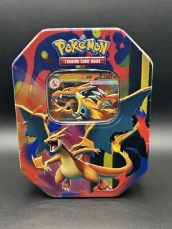 Pokemon TCG Mega Charizard Y EX Tin Sealed Brand New - Image 1