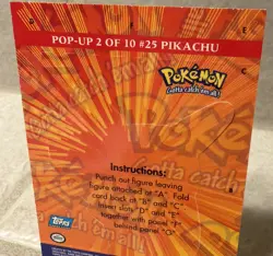 Topps Pokemon Pop up Pikachu Card 2 of 10 - Image 4