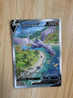 Aerodactyl V 180/196 Lost Origin LOR Ultra Rare Pokemon Card NM - Image 1