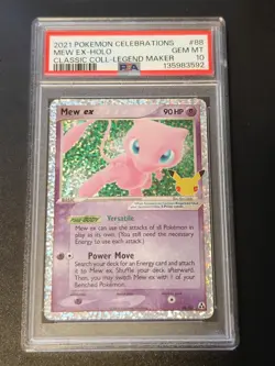 2021 POKEMON CELEBRATIONS CLASSIC COLLECTION #88 MEW EX-HOLO PSA 10 - Image 1