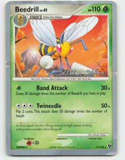 2008 Pokemon, Great Encounters, #13/106 Beedrill, Rare, 2009 World Championships - Image 1