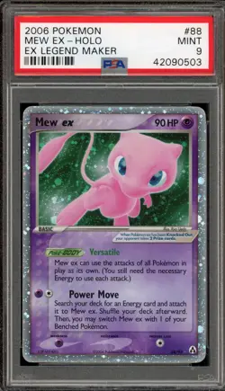 Pokemon Mew ex EX Legend Maker Holo Ultra Rare #88 PSA 9 Mint - Image 1