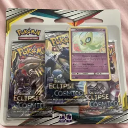 Pokemon Portuguese Eclipse Cosmic - Celebi Sealed Triple Blister TCG - Image 1