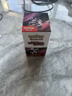 Pokemon Destined Rivals Half Booster Box UNSEALED SEE PICS! 18 Sealed Packs. - Image 1