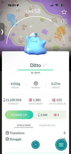 Pokemon Go Shiny Ditto Hat ( Background) - Image 1