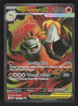 Mega Camerupt ex 156/132 Pokemon TCG ME01: Mega Evolution NM - Image 1