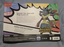 Pokemon Ascended Heroes Premium Poster Collection Mega Lucario EX - NEW & SEALED - Image 2