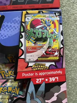 x2 Pokemon Ascended Heroes Mega Lucario Premium Poster Collection New & Sealed - Image 2