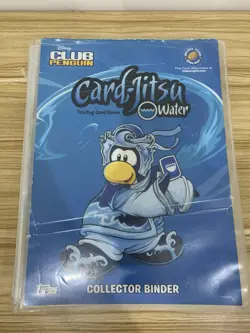 Disney Club Penguin Topps Card Jitsu COMPLETE WATER SET Wave 1 + 2 Mixed Cond. - Image 1
