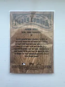 2026 Topps Series 1 Heavy Lumber Aaron Judge Yankees RARE INSERT CASE HIT 🔥 - Image 2