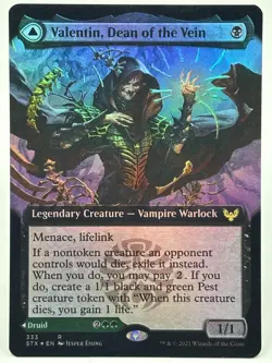 Valentin, Dean Of The Vein NM/M* FOIL EXTENDED Strixhaven 333 mtg -UnltdCards - Image 1