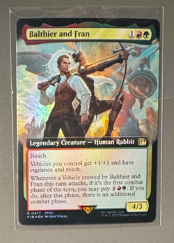 Balthier and Fran (Extended Art) #477 (Foil) (NM) Final Fantasy FIN Magic MTG - Image 1