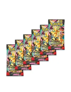X1 Pokemon TCG: Mega Evolution-Ascended Heroes Booster Bundle (6 Packs) - Image 3