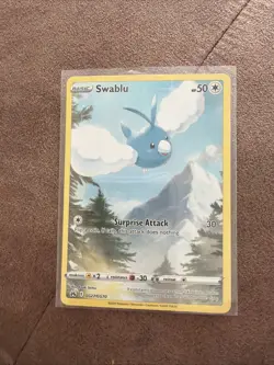 Pokemon Swablu TCG Full Art Rare Card GG27/GG70 Crown Zenith - Image 1