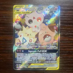 POKEMON TCG COSMIC ECLIPSE TOGEPI/CLEFFA/IGGLYBUFF GX TAG TEAM 143A/236 - Image 1