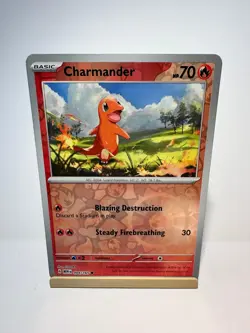 Charmander 004/165 Common 151 Pokemon Reverse Holo Near Mint - Image 1