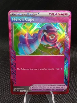 Hero's Cape 152/162 - Temporal Forces - Pokemon TCG - Ace Spec Rare - NM - Image 1