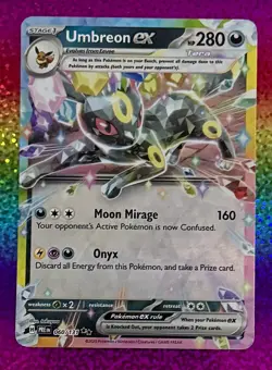 Pokemon Umbreon EX 060/131 Double Rare 2025 S&V Prismatic Evolutions Free Ship - Image 1