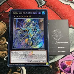 YuGiOh Poseidra Abyss Atlantean Dragon Lord 25LP Emblazoned Secret Rare WC 2025 - Image 1