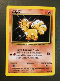 Pokemon [SPANISH] Vulpix 68/102 Base Set Common 1999 NM - Image 1