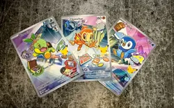Pokemon TCG First Partner Illustration Collection Series 1 Gen 4 Sinnoh Starters - Image 1