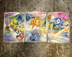 Pokemon TCG First Partner Illustration Collection Series 1 Gen 4 Sinnoh Starters - Image 2