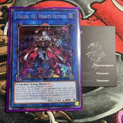 YuGiOh Maliss Q Hearts Crypter 25LP Emblazoned Secret Rare WC 2025 Limited Pack - Image 1