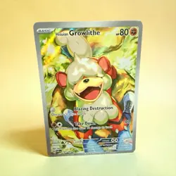 Pokemon TCG Hisuian Growlithe 181/167 Illustration Rare Twilight Masquerade NM - Image 1