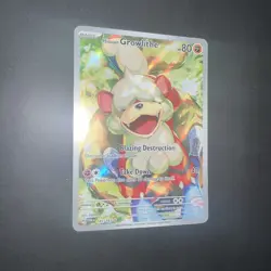 Hisuian Growlithe 181/167 illustration Rare Sv06: Twilight Masquerade Pokemon - Image 2